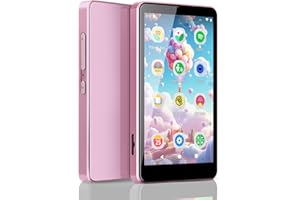 LUORAN Reproductor MP3 para niños con Spotify, Controles Parenales, Audible, Amazon Music, Libby, Reproductor de música para niños IPS de 4,0" con Capacidad de hasta 512GB (Rosa)