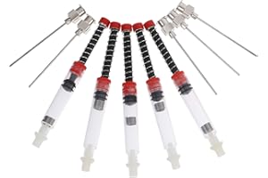 STOBOK 5 Piezas Pluma Estilográfica Tinta Rellenos Resorte Convertidor con Puntas de Aguja Contundentes Extraíbles Tamaño Estándar Internacional Universal (Rojo)