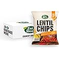 Eat Real, Lentil Chips, Chilli & Lemon, 18 X 40g, Gluten-Free Crisps Multipack, Vegan-Friendly, Healthy Snacks, 30% Less Fat