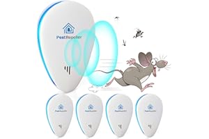 LEMENG Repelente Ultrasónico de Plagas,2022 Nuevo Electrónico Repelente Mosquitos Insectos para Interiores Anti Cucarachas, Moscas,Mosquitos,Ratones,Arañas,100% Inofensivo para Mascotas y Humanos(4 Pack)