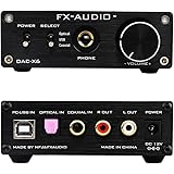FX-Audio DAC-X6 Mini HiFi 2.0 Digital Audio Decoder DAC Eingang USB/Koaxial/Optischer Ausgang RCA/Kopfhörerverstärker 24Bit/9