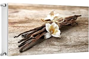 ‎TMK ARTDEKO TMK ArtDeko Magnetische Heizkörperverkleidung Modernes Design Einfache Montage Magnet Heizkörperabdeckung, 100x60cm, Vanille