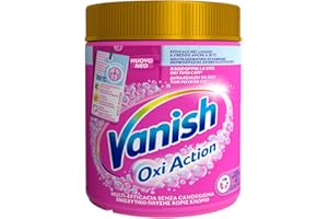 Vanish Oxi Action Multipower Polvere Rosa, Smacchiatore per Capi Colorati, 1 Confezione da 500 g di Smacchiatore per Bucato, Additivo Lavatrice Multiazione senza Candeggina