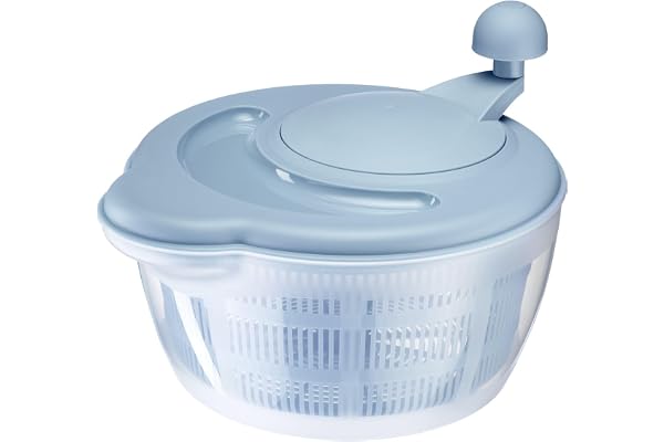 Westmark Salladsslunga, Volym: 5 liter, Diameter: 26 cm, Plast, Utan BPA, Fortuna, Färg: Genomskinlig/Blå, 2432224B