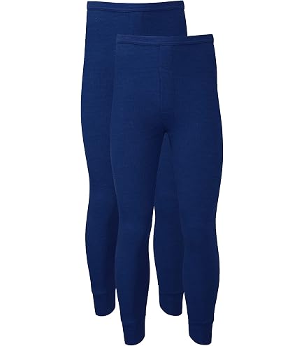Caleçon Long Thermique Indera Pour Homme – Mélange Coton/polyester, Coupe Traditionnelle, Confort Chaud Pour Sport Ou Plein Air