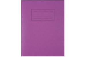 Silvine Zeszyt Książka Ćwiczeniowa z Linijką i Marginesem 80 Stron 229 x 178 mm Fioletowy Ref EX100 [Opakowanie 10] [W Opakowaniu: 10]