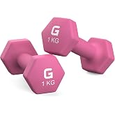 GRIFEMA Set of 2 dumbbells | Non-slip, iron core and neoprene coating &ndash; anti-roll, ergonomic