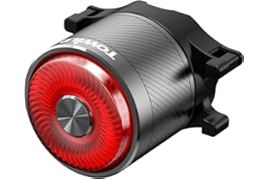 TOWILD TL05 Fanale Posteriore per Bici da Freno Intelligente,Lampada Posteriore per Bicicletta,IPX6 5 Modalità Luce Posteriori Della Bicicletta Ricaricabile USB-C Fino a 40 Ore di Illuminazione