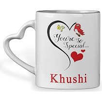 Buy MM9E You are So Special Khushi Heart Handle Mug, I Love You ...