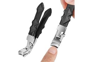 RODISHOMM Profi Nagelknipser mit breiter Kieferöffnung, Edelstahl Nagelzwicker für Senioren, Multifunktionaler Nagelclipper für dicke und harte Nägel
