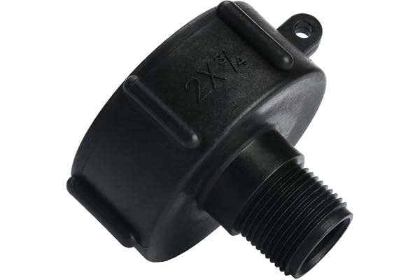 IBC Tank Adapter Plastic Hose Tap Connector S60X6 Coarse Threaded Cap to 3/4" Water Butt Tap Adapter for IBC Ton Valve