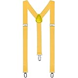 Boolavard TM Bretelle (taglia unica) completamente regolabili a forma di Y con clip robuste per uomo