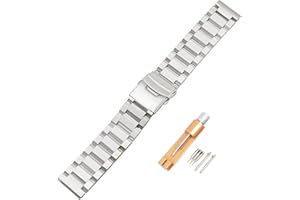 Spolife Stainless Steel Watch Band for Mens Women, Quick Release Stainless Steel Watch Straps 18mm 20mm 22mm