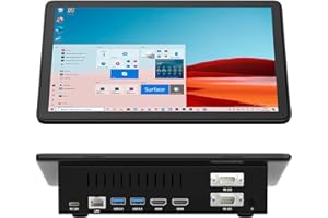 HEIGAOLAPC 10.1 inch Mini PC,Celeron 8GB RAM 128GB ROM (TF 1TB) Computer, Mini PC Win 11 Pro Dual R232 HDMI,Bluetooth 5.2 WiFi 6.0 Type-C Tablet PC