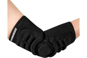 Moonlove Breathable Elbow Brace Pads Guard Compression Silica Gel Padded Arm Support Shooter Sleeve Protector 1 Piece for Skateboarding Basketball Football