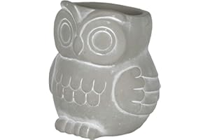 CLASSIC HOME & GARDEN Classic Home and Garden 260005P-396 Owl Planter, Large, Natural