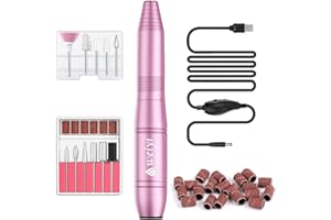 WEIYI Fresa per Unghie, Lima per Unghie Elettrica,Trapani Elettrico per Manicure e Pedicure USB Professionali da 20000 RMP per Unghie Acriliche, Natale Strumenti per Lucidare le Unghie