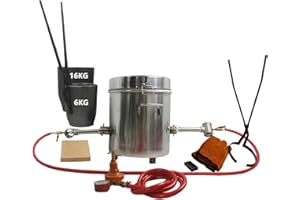 LSMIITTH 16KG Gas Metal Melting Furnace Propane Forge Casting Tool Gold Foundry Refine Lifting and Pouring Tongs Set