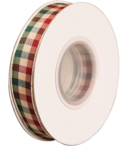Lot De 6 Nœuds En Ruban Tartan Autocollant - Déco Cadeaux Vert Et Bleu