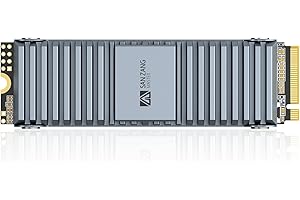 ‎SAN ZANG MASTER SAN ZANG MASTER Interne SSD für PS5 mit Heatsink, NVMe SSD M.2 2TB PCIe Gen4x4 2280,Bis zu 7450MB/s Lesen,TLC 3D NAND Flash, PS5 Speichererweiterung