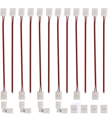 Kit Connettori FCOB COB 10mm | 14 Pezzi Trasparenti + 5 Cavi 20AWG | Per Strip LED Senza Saldatura - Foto 13