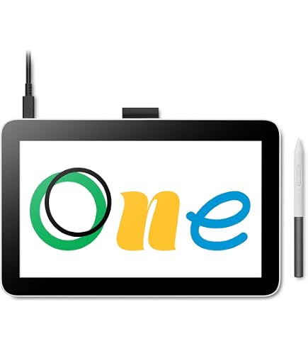 Wacom One 13 Dokunmatik Çizim Tablet - DTH134W0B 13,3 inç Full HD