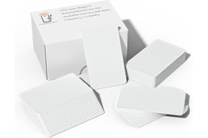 ‎TIMESKEY NFC 100 Stück NFC Tag Ntag 215 NFC Chip 504 Bytes NFC Karte NFC Programmierbar NFC Karten NFC Tag iPhone Kompatibel mit Tagmo für Alle NFC-Fähigen Smartphones