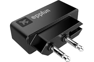 eppfun [Upgraded] AK3046E Pro Bluetooth5.2 Transmitter for Airplane, Dual Connection Wireless Audio Adapter with aptX LL/Aptx HD/Aptx Adaptive for Earbuds/Headphones in-Flight, Gym