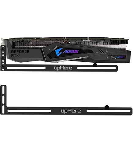 GPU Support Bracket – Verstelbaar 35-128 Mm – Aluminium Dubbele Staander – Anti-slip – Voor ATX/MATX/ITX – Voorkomt Doorhangen