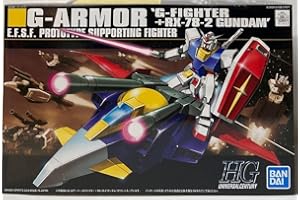 BANDAI SPIRITS Gundam Unit G-Armor : G-Fighter+RX-78-2 Gundam HGUC 1/144 Scale [Toy] (japan import)