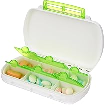 Portapillole Da Viaggio MEDca - Organizzatore Con 6 Scomparti, Fino A 200 Pillole, Impermeabile E Senza BPA - Foto 9