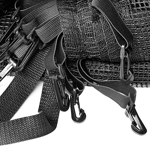 Netz für Trampolin Ø 2,44- 4,26m Sicherheitsnetz inkl. Karabinerhaken zur Befestigung - 2