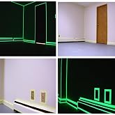 BUFFER&reg; Reflective 4 Meters Phosphorescent Green Strip Tape That Gives Light in the Dark