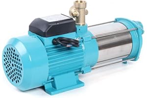 FUTCHOY Pompe centrifuge, pompe de jardin, pompe à eau de jardin, pompe à eau domestique, 1300 W, 6000 l/h, interrupteur de pression 9,8 bar.