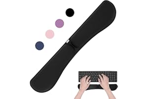 ZIBLY Handgelenkauflage Tastatur – rutschfestes, ergonomisches Handgelenkkissen – einfaches Tippen, Schmerzlinderung – Premium-Memory-Schaum für die Arbeit von zu Hause aus Gaming Computer Laptop