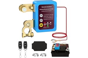 SGZIOO Drahtloser Ferngesteuerter Auto Trennschalter, Batterie Trennschalter 12v 240A, Batterietrennschalter 12v, Batterie Kill Switch Anti-Diebstahl, Automatische Abschaltung Schalter für Auto, Boot