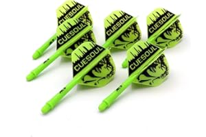 CUESOUL 6 Piezas Rost Eje de dardo Integrado y Plumas