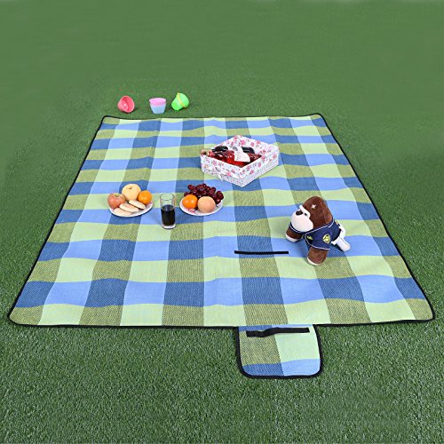 Songmics® 195 x 150 cm Wasserdichte Picknickdecke Campingdecke Stranddecke Mit Tragegriff GCM50C - 9