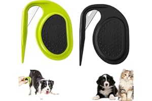 TQPXZO 2 cuchillos de desfieltro para gatos, cuchillos de cuidado para mascotas de pelo largo, desenredador con hoja de acero, peine de nudos para mascotas, perfecto para eliminar enredos,