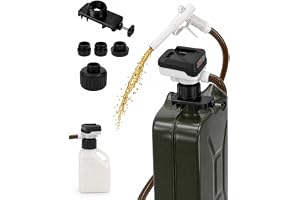 Dianyameet Trådlös Bränslepump för Dunk, 15L/min, Auto-Stop, Diesel/Kerosin
