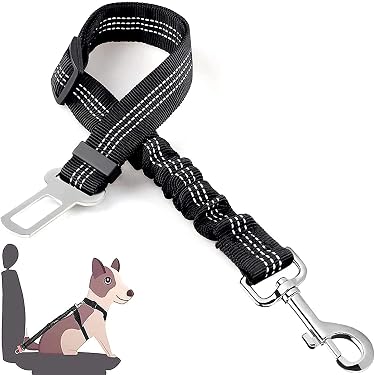 Ceinture De Sécurité Pour Chien En Voiture - Harnais Réglable Et Indéchirable Pour Tous Les Chiens