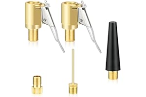 LAIVIYA Multifunctional Valve Adapter Set, French Valve Adapter for Bosch EasyPump Tyre Valve Air Pump Clip Air Pump Adapter for Car Tyres Bikes Motorcycle Inflatable Boat and Balls