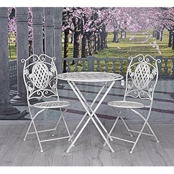 Amazon.de: GARTEN EISENMÖBEL SITZGRUPPE TISCH & STÜHLE GARTENMÖBEL
