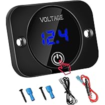 CGEAMDY 12 V-24 V LED Sigarettenaansteker Spanningsmeter, Elektrische Tester voor Auto, Automatische Batterij Voltmeter Indicator, Digitale Weergave voor Boot