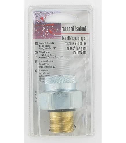 Raccord diélectrique F 1/2 (15x21) - M 3/4 (20x27) réf. 2224331 - WATTS