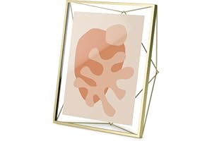 UMBRA Umber prism picture frame, metal, matt gold, 20x25, 8x10 Inch