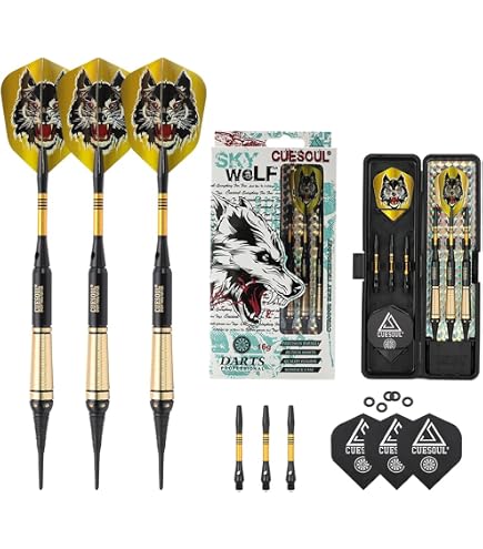 Jeu De 3 Fléchettes Unicorn Core Plus - Pointe Souple, 17 G - Pour Débutants Et Joueurs Occasionnels