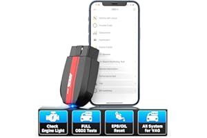 ‎ANCEL ANCEL BD500 Alles System OBD2 Bluetooth 5.0 Adapter für VW/Audi/Skoda/Seat Auto Diagnose EOBD OBDII KFZ Diagnosegerät mit EPB Bremsbelag Ersatz Drosselklappe Lernen Service Reset für IOS Android iPad