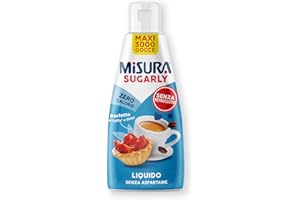 MERISANT Misura® Sugarly Dolcificante Liquido Zero Calorie, Perfetto per Caffe’ e Dolci, Senza Glutine, Senza Aspartame, Vegano, Confezione Apri e Chiudi, 205ml