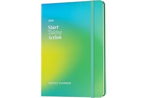 Grupo Erik: Weekly Planner 2024 Verde Equilibrio, Agenda settimanale A5, 14,8 x 21 cm, Agenda Settimanale Verticale 13 mesi, Dicembre 2023 a Dicembre 2024, Agenda Planner 2023-2024